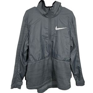 Nike Dri-Fit Grey Windbreaker Hooded Jacket